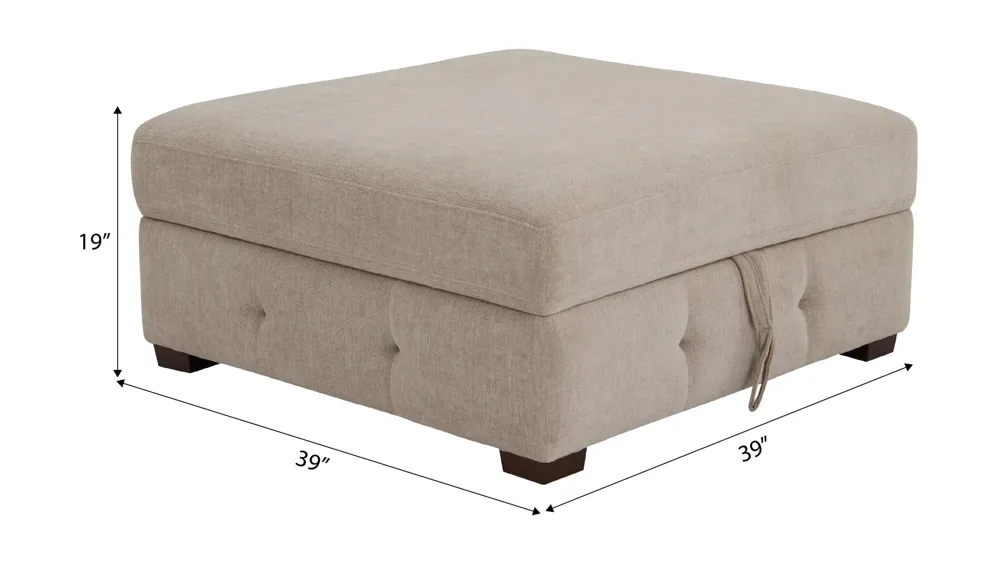 Dolman Storage Ottoman Dimensions