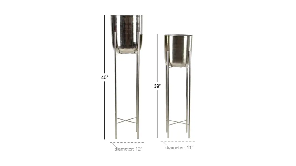 CosmoLiving Stiletto Planter Set of 2 Dimensions