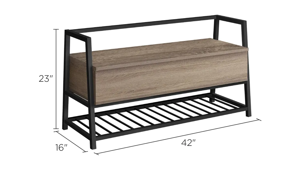 Turk Lift-Top Bench Dimensions