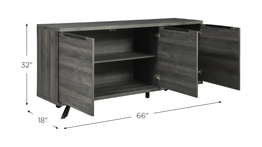 Geneva 3-Door Sideboard Dimensions