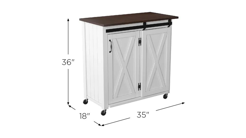 Kessler Kitchen Cart Dimensions