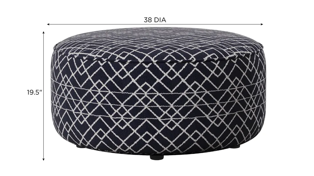 Daine Cocktail Ottoman Dimensions