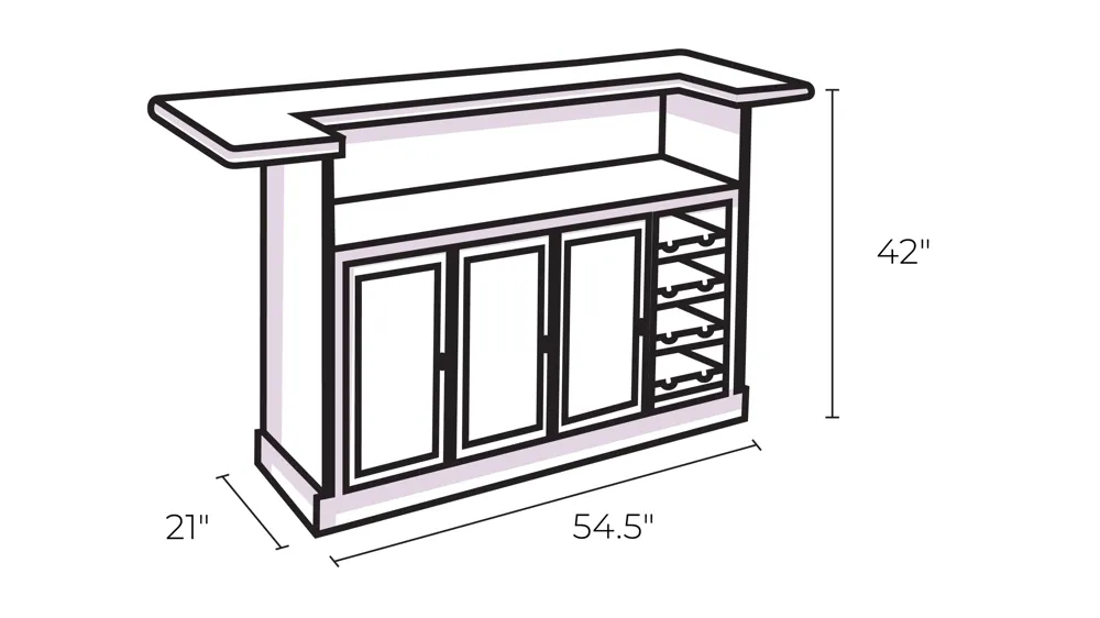 Garrison Bar Dimensions