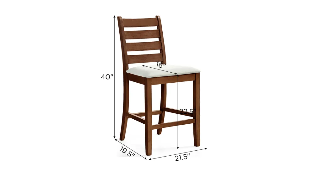 Pascal Upholstered Dining Chair - Set of 2 Dimensions