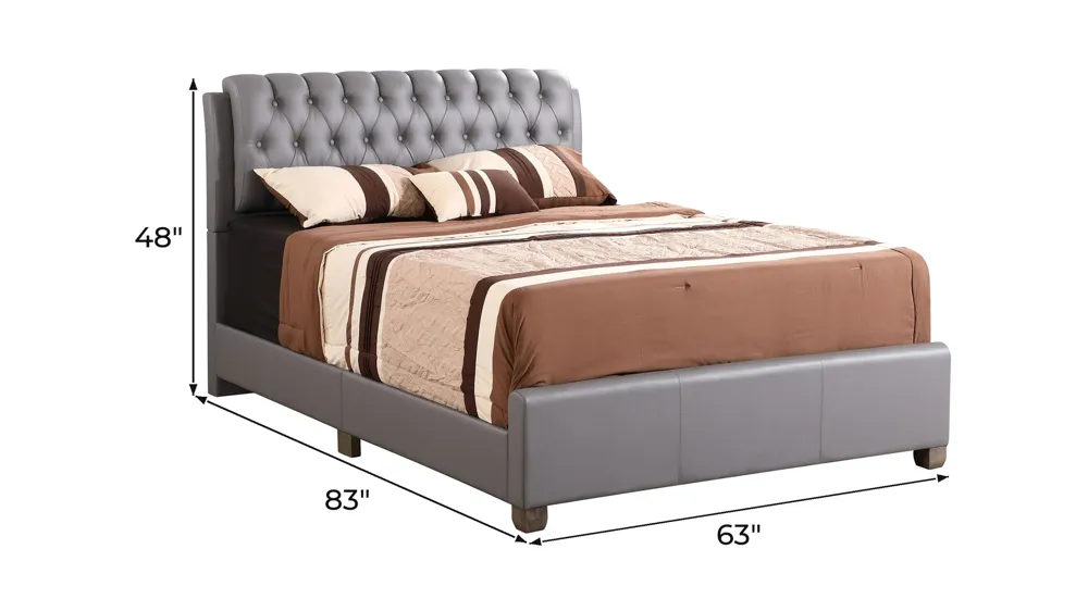 Marilla Upholstered Bed Dimensions