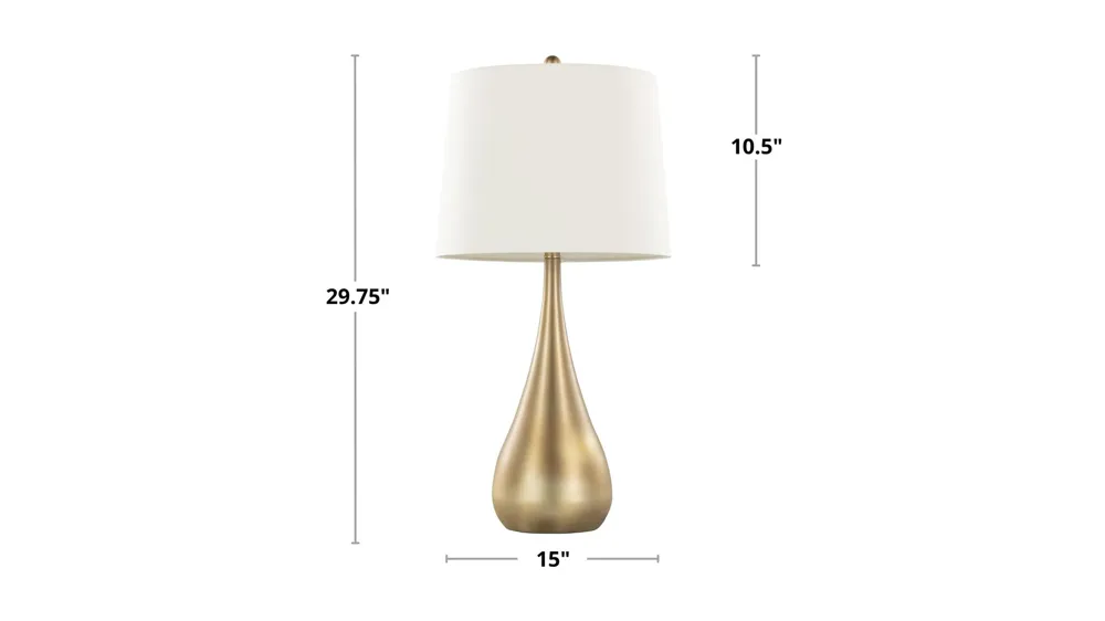 Pebble Table Lamp - Set of 2 Dimensions
