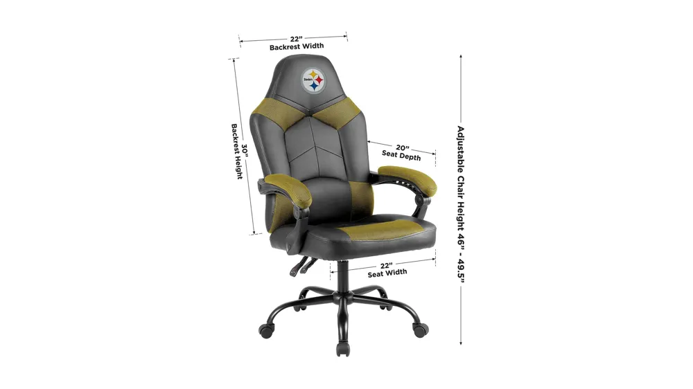 NFL Oversized Adjustable Office Chairs Dimensions