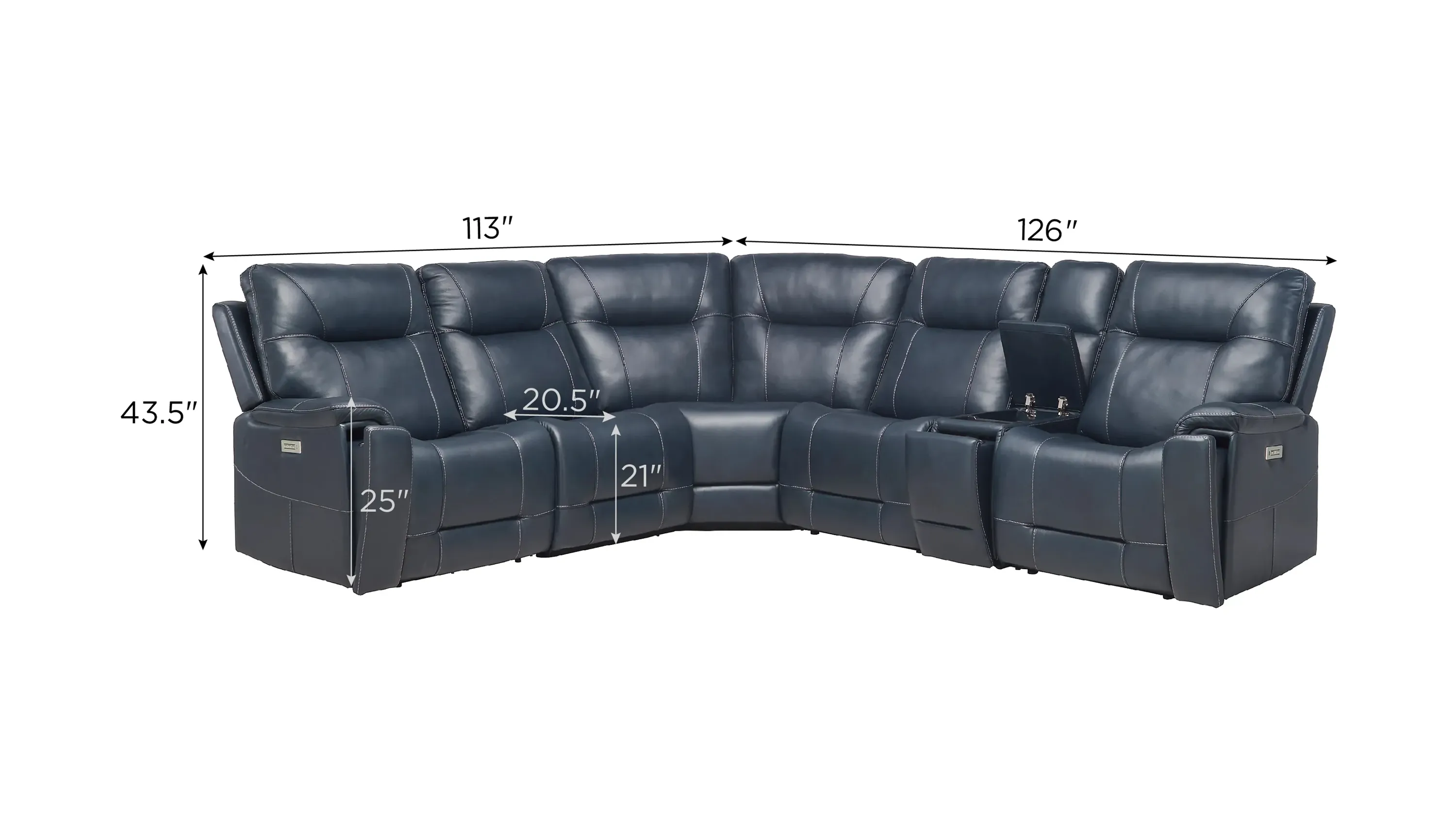 Barnett 6-pc. Power Sectional | Raymour & Flanigan