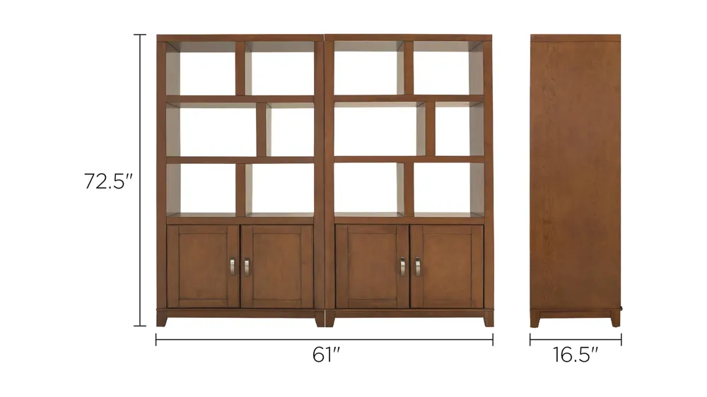 Granthom 2-pc. Wall Unit Dimensions