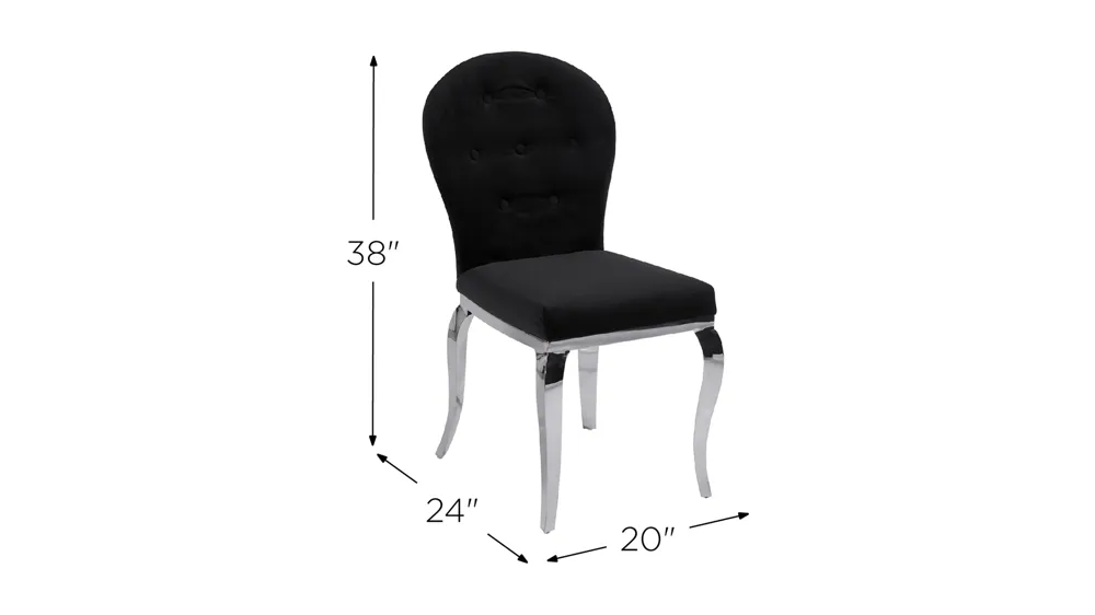 Teresa Side Chair - Set of 2 Dimensions