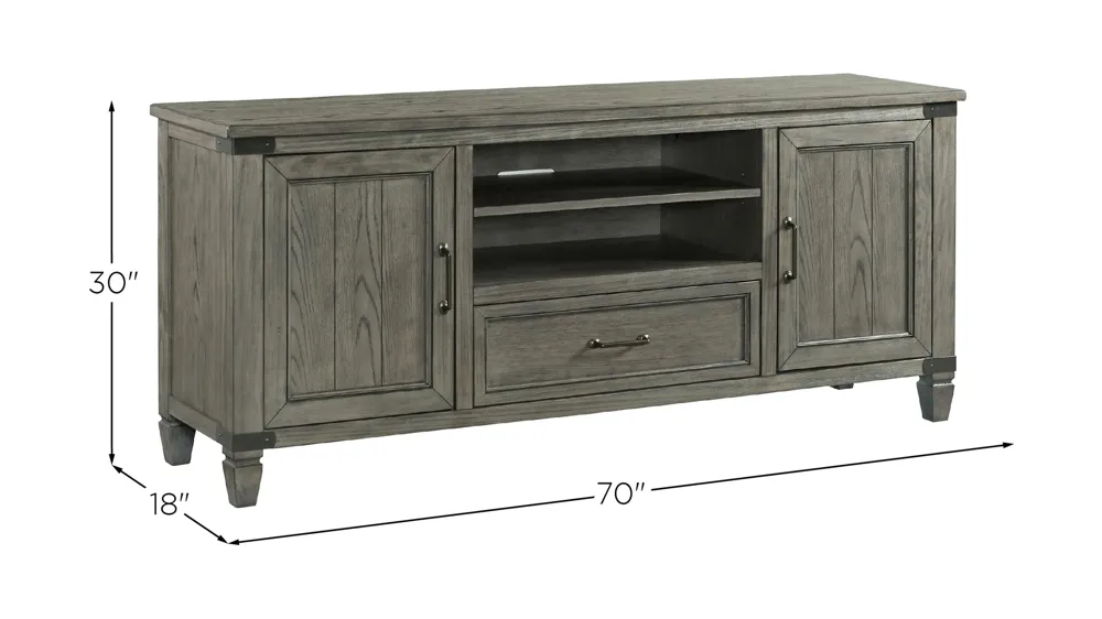 Foundry 70" TV Console Dimensions