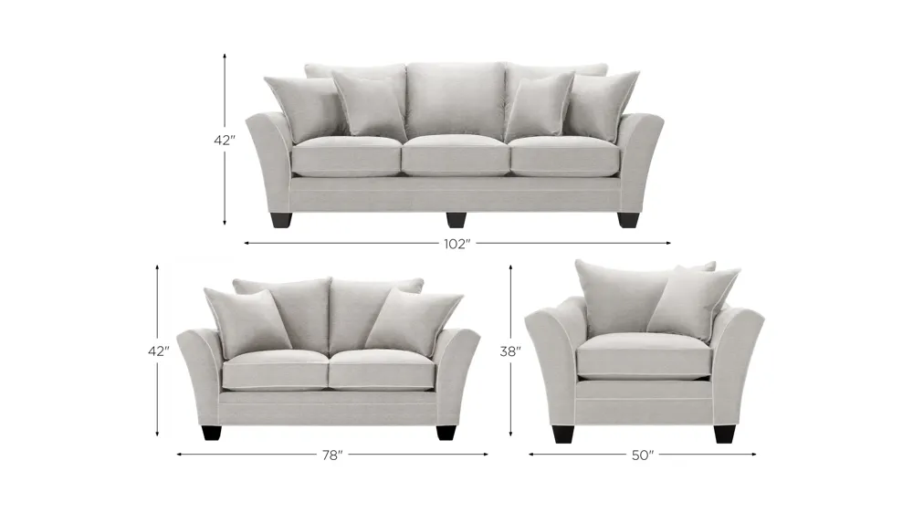 Briarwood Living Room Set Dimensions
