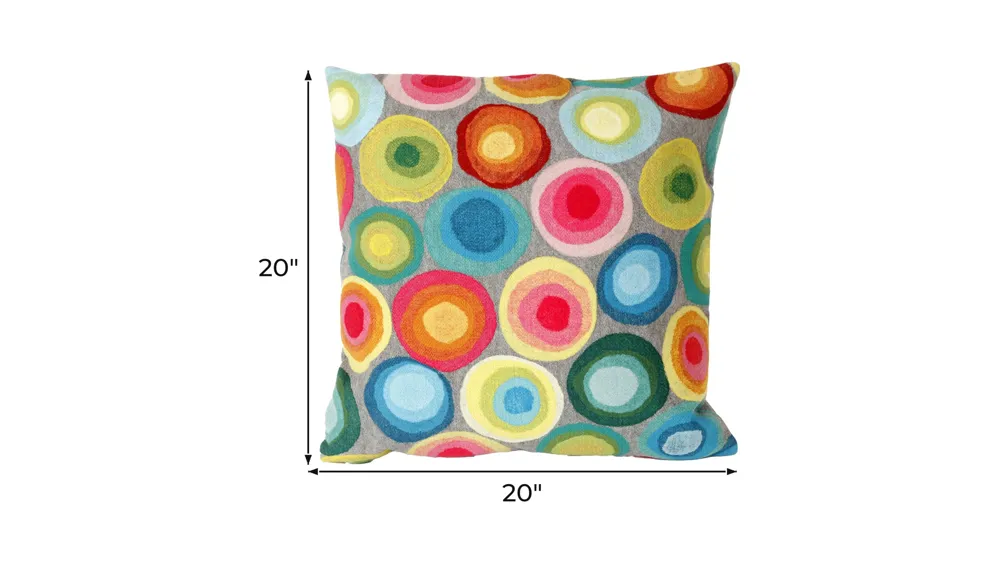 Liora Manne Visions II Puddle Dot Pillow Dimensions