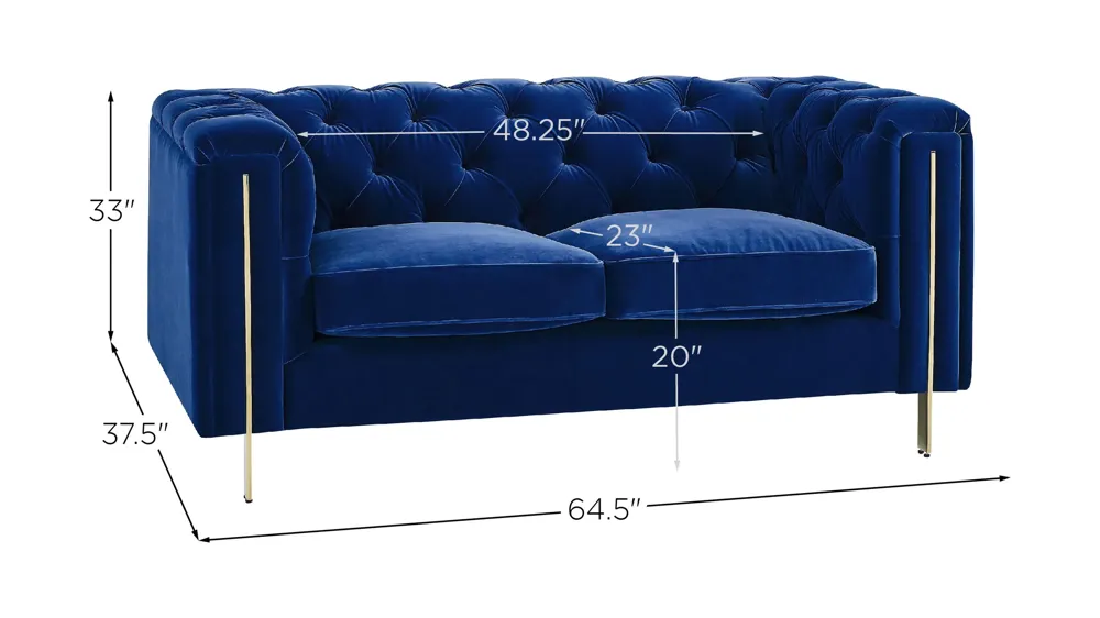 Charlene Loveseat Dimensions