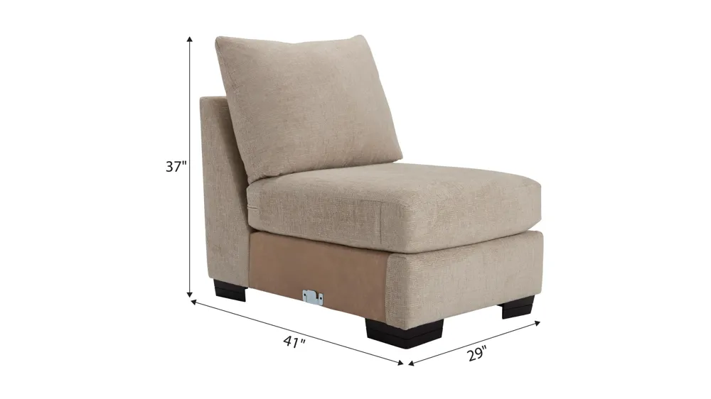 Cooper Armless Chair Dimensions
