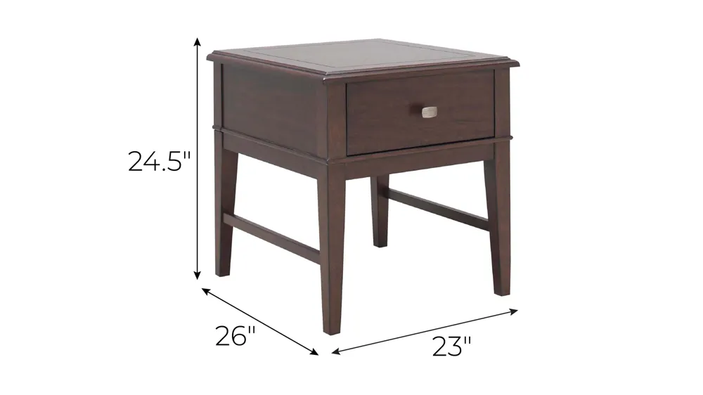 Harlin End Table Dimensions