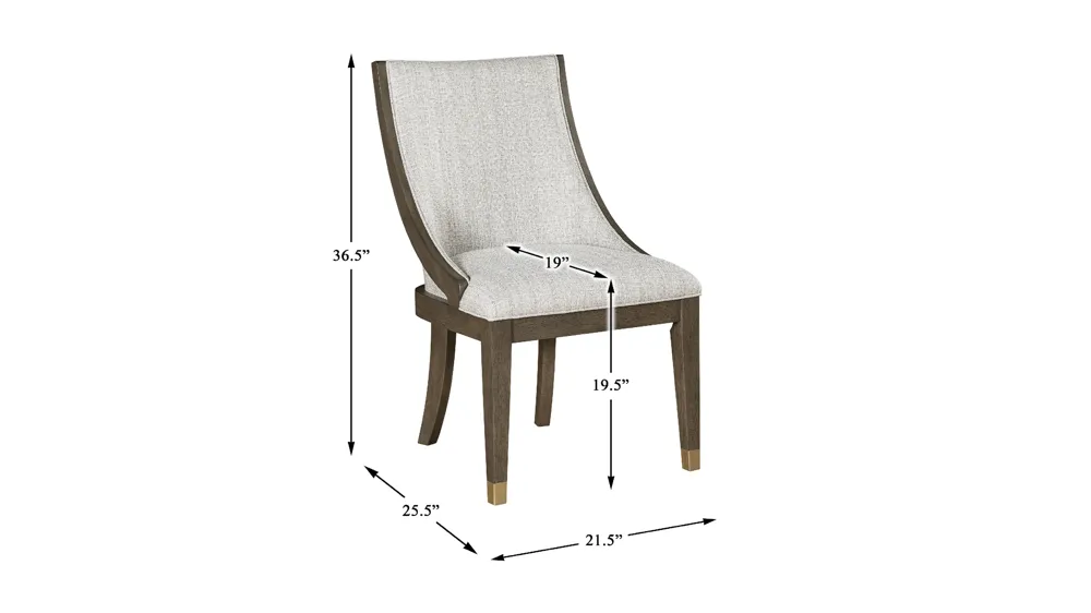 Weatherford Arm Chair- Set of 2 Dimensions