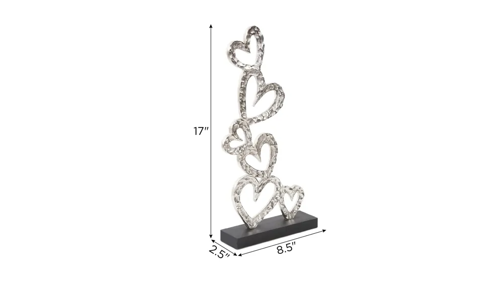 Tower Of Hearts Sculpture Dimensions