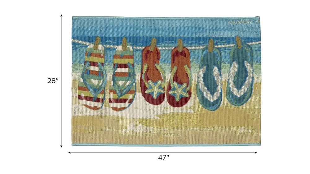 Esencia Flip Flops Forever Indoor/Outdoor Mat Dimensions
