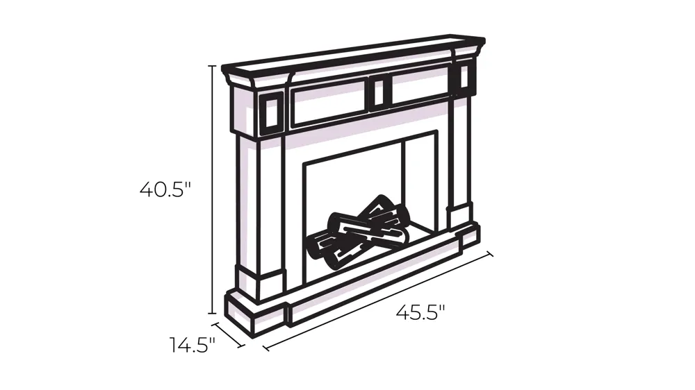 Hadlee Fireplace Dimensions