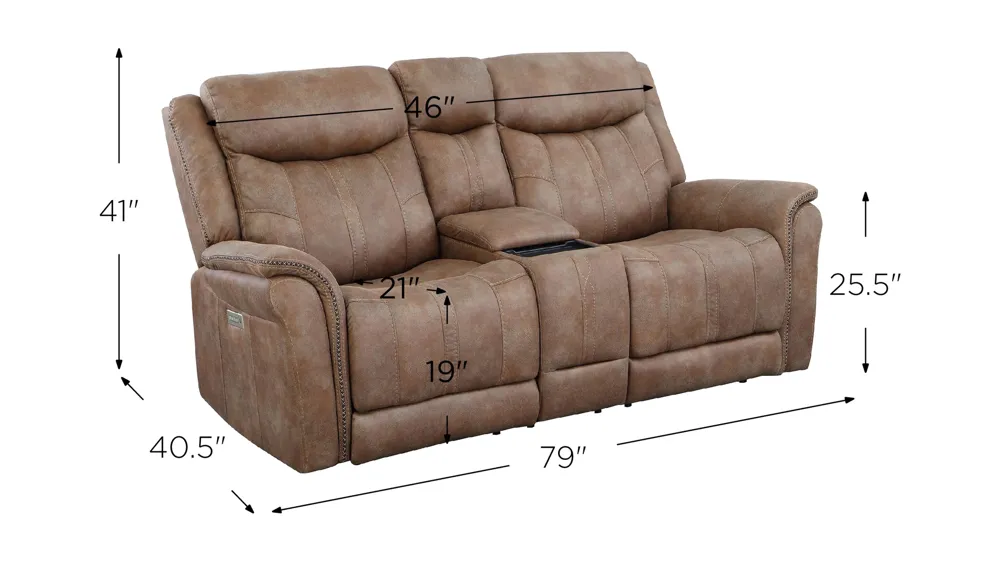 Morrison Power Loveseat Dimensions
