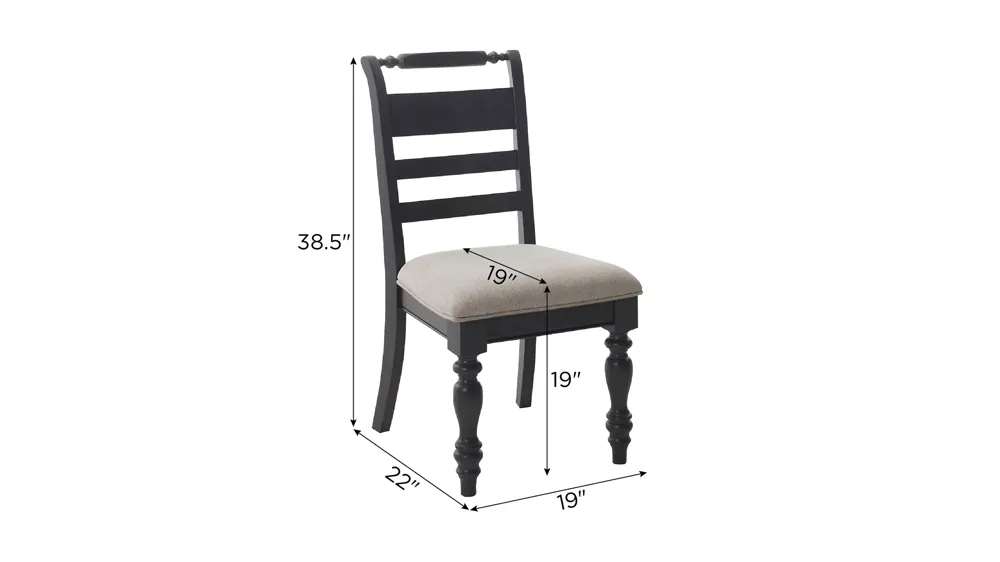 Percy Upholstered Side Chair Dimensions
