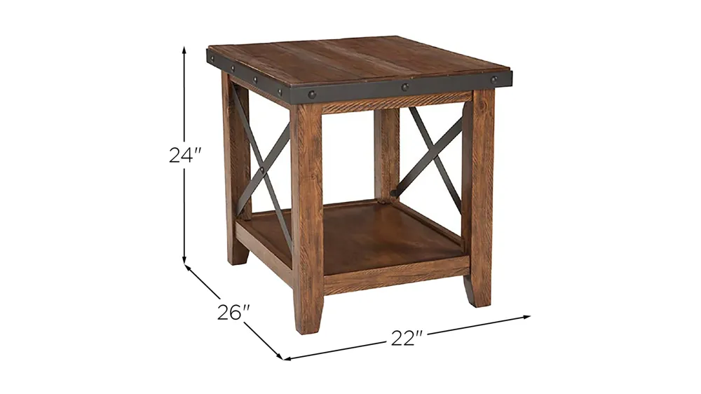 Taos End Table Dimensions