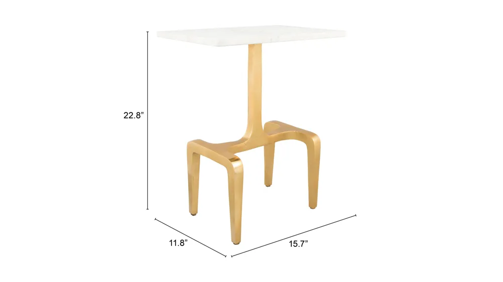 Clement Marble Side Table Dimensions