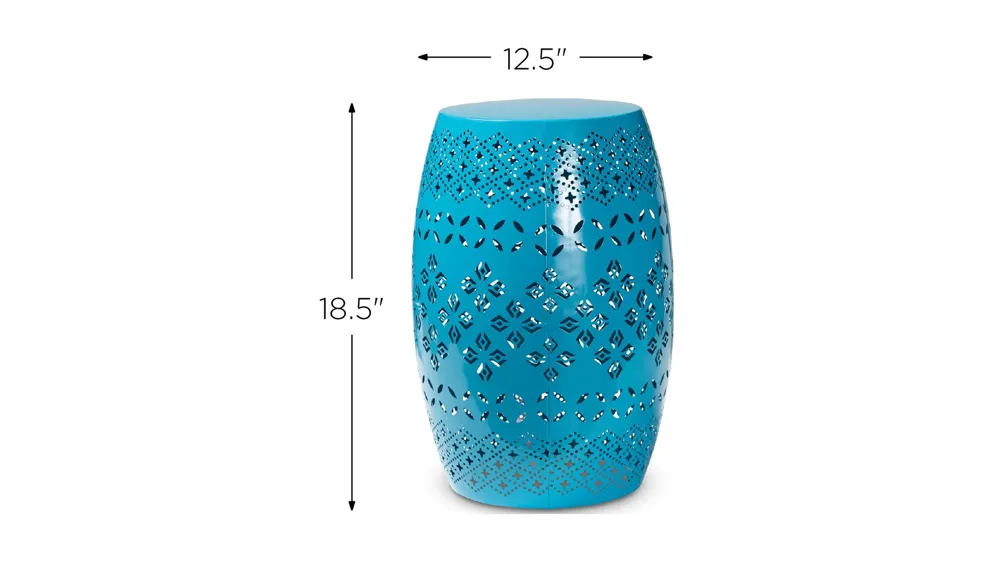 Lavinia Metal Outdoor Side Table Dimensions