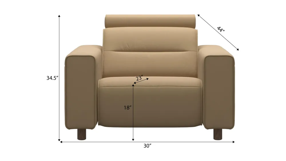 Emily 2-pc. Power Recliner Dimensions