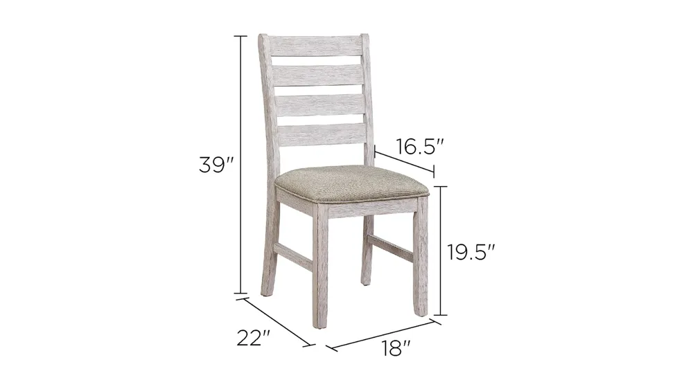 Samuel Dining Room Side Chair (Set of 2) Dimensions