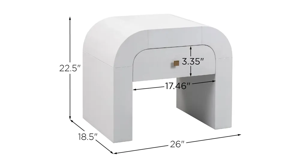 Hump Nightstand Dimensions