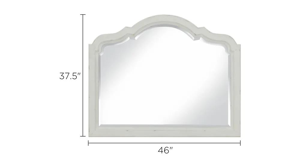 Colette Bedroom Dresser Mirror Dimensions