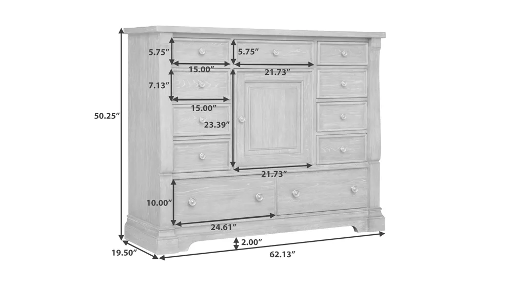 Lawson's Creek Gentleman's Chest Dimensions
