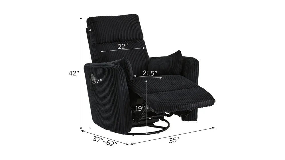 Maverick Swivel Glider Recliner Dimensions
