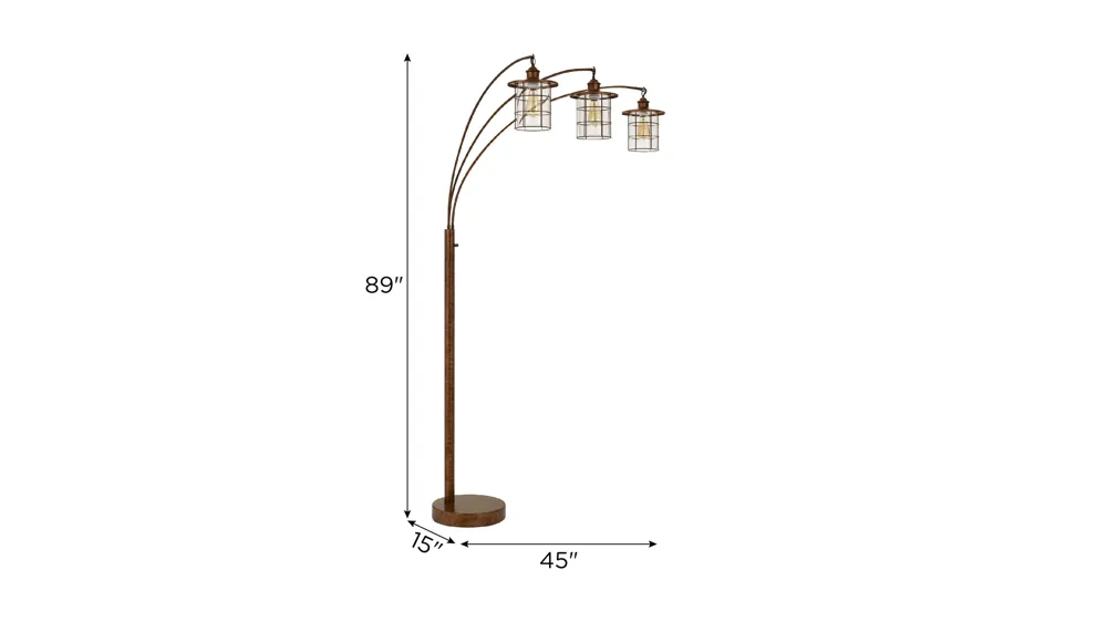 Silverton Arc Lamp Dimensions
