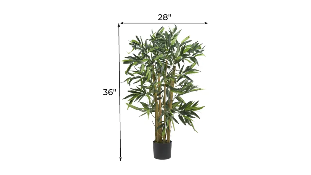 3ft. Biggy Bamboo Silk Tree Dimensions