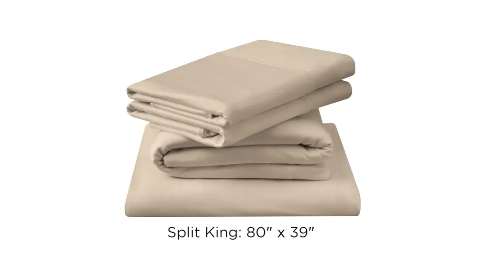 Tempur-Breeze Cooling Split King Sheet Set Dimensions