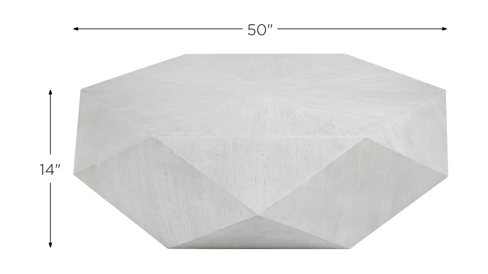 Volker White Coffee Table Dimensions
