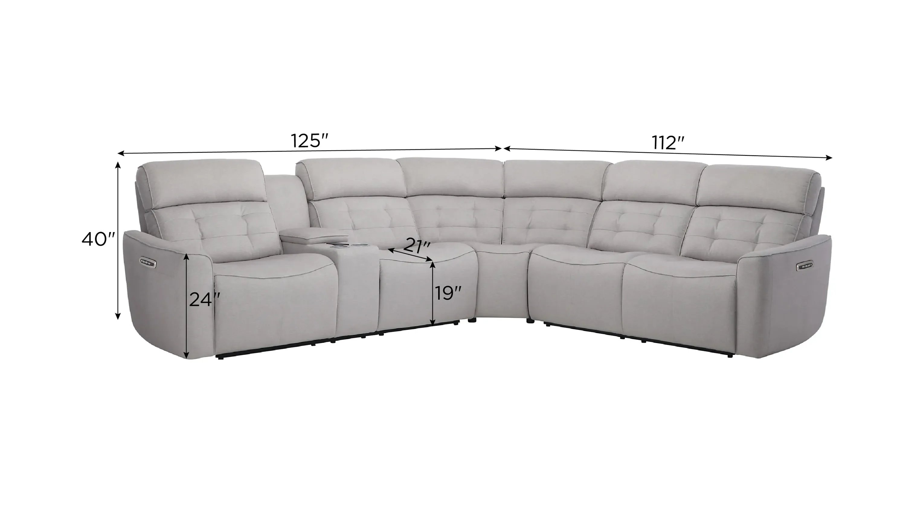 Hanlin 3-pc. Power Sectional | Raymour & Flanigan