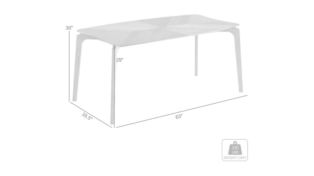 Kalia Dining Table Dimensions
