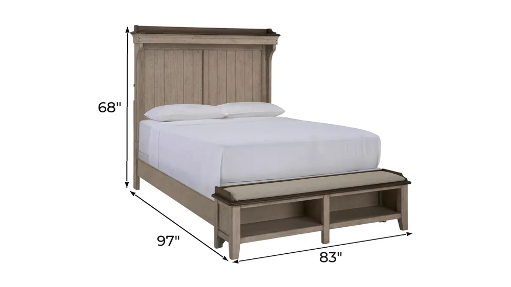 Campbell Mantel Storage Bed Dimensions