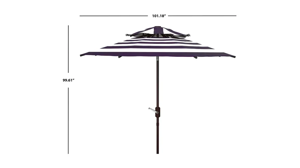 Marcie Fashion Line 9 ft Double Top Umbrella Dimensions