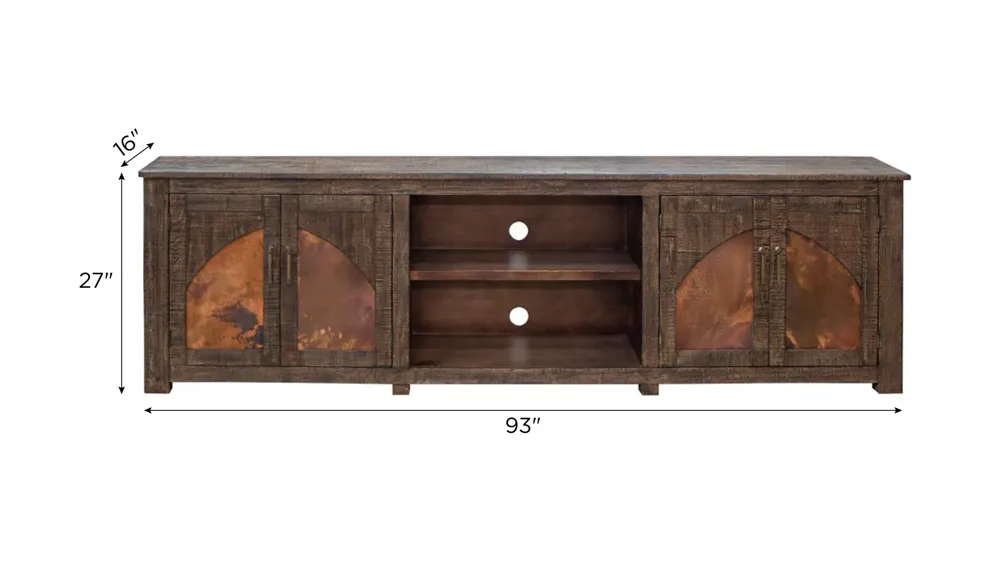 Blackburn 93" TV Stand Dimensions