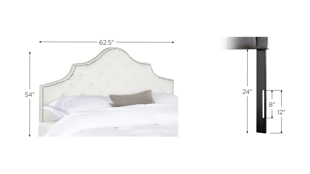Arebelle Upholstered Headboard Dimensions