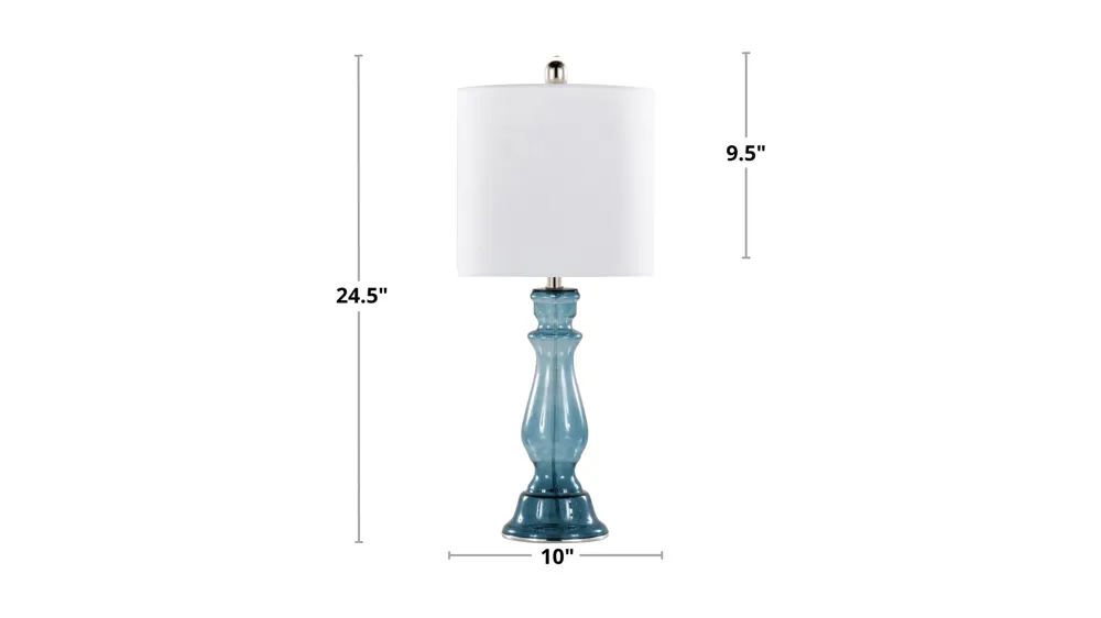 Bishop Table Lamp - Set of 2 Dimensions