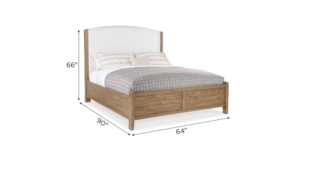 Vineyard Row Upholstered Bed Dimensions