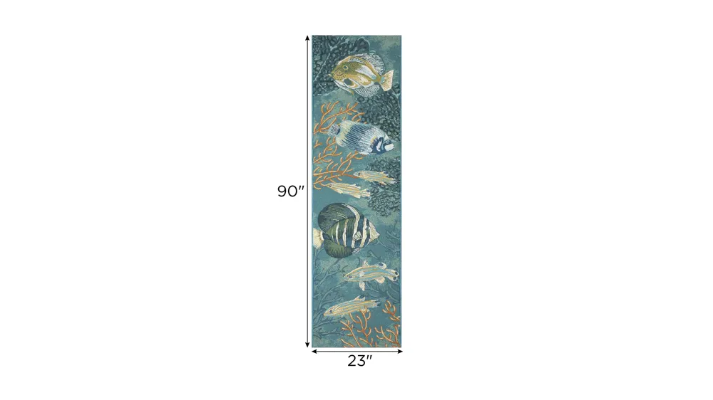 Marina Fish Indoor/Outdoor Area Rug Dimensions