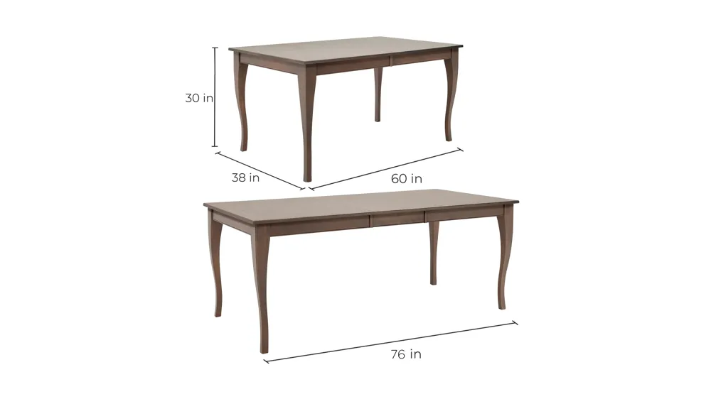 Gourmet III Dining Table Dimensions