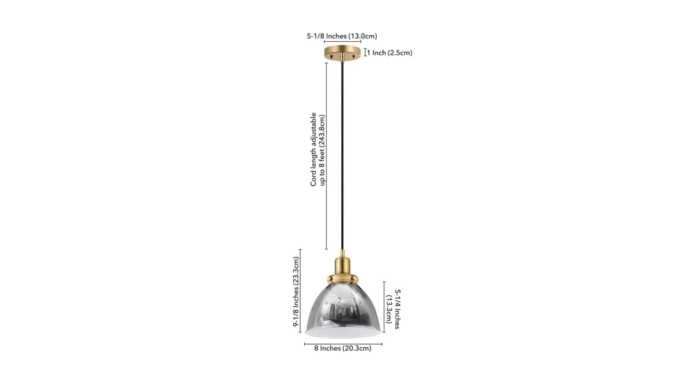 Pari Pendant Dimensions